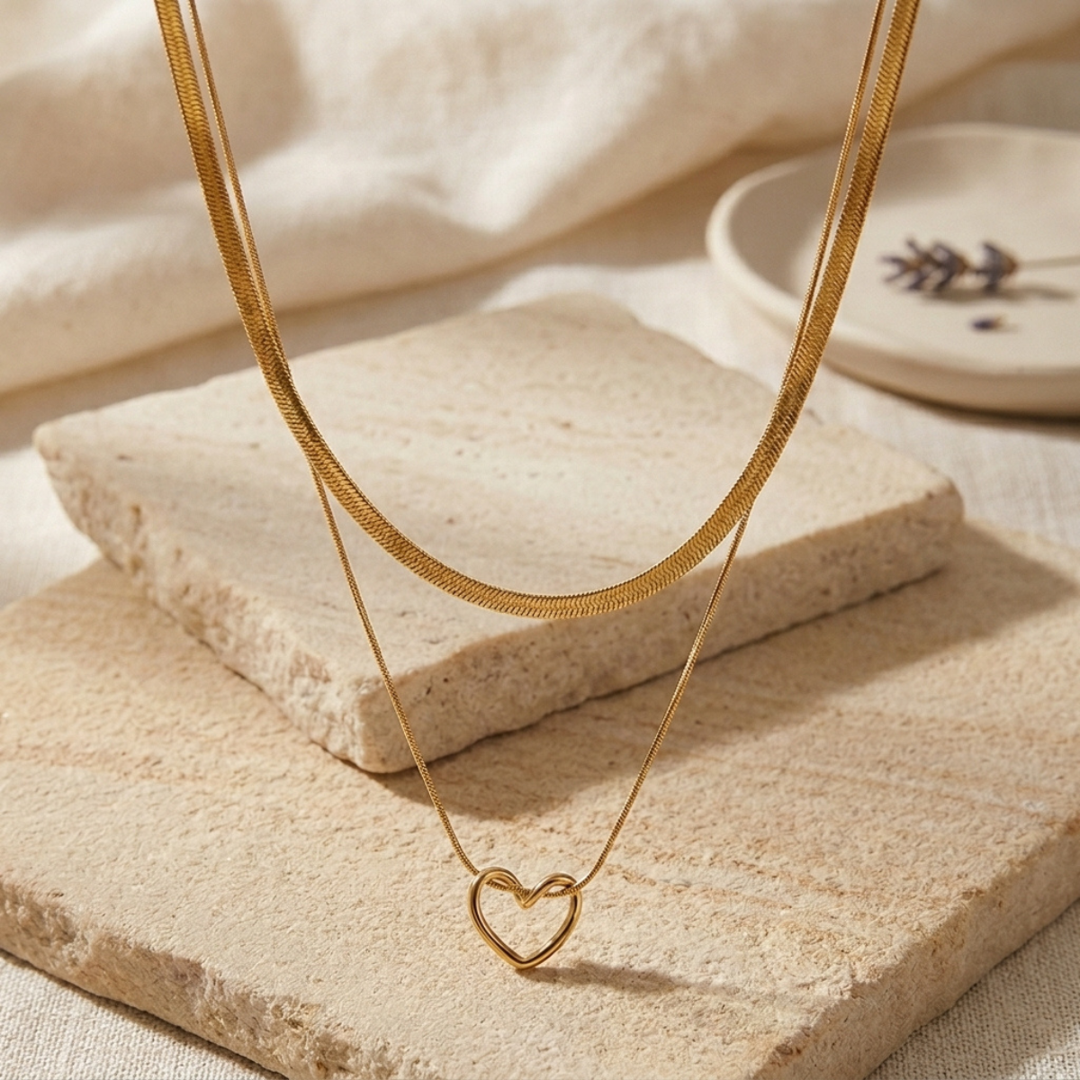 Presente de Aniversário para Mulher Colar Coração Dourado com Mensagem | Ideal Esposa Namorada Mãe