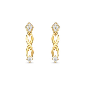 Brinco Infinito Banhado a Ouro 18K