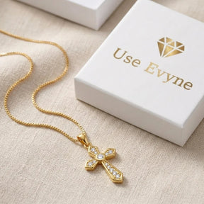 Presente Para Aniversário Colar Crucifixo + Mensagem e Embalagem