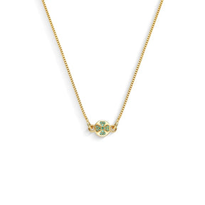 Colar Trevo de Quatro Folhas Banhado a Ouro 18K