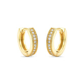 Brinco Argola com Zircônias Banhado a Ouro 18K