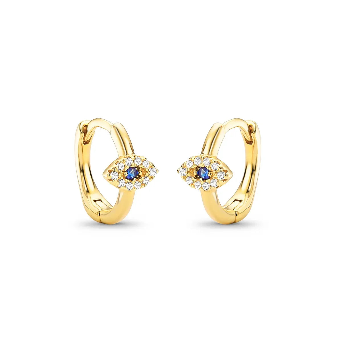 Brinco Olho Grego Banhado a Ouro 18K