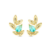 Brinco Ramo de Folhas Banhado a Ouro 18K