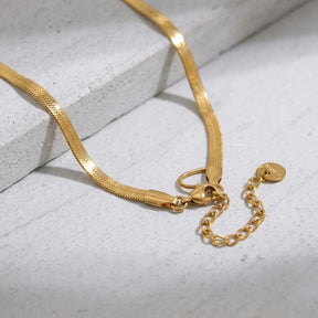 Colar Duplo Gota em Aço Inoxidável Premium Banhado a Ouro 18K