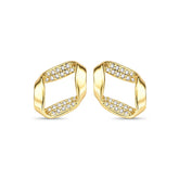 Brinco Cravejado Banhado a Ouro 18K