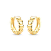 Brinco de Corações Banhado a Ouro 18K