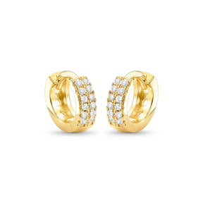 Brinco Cravejado em Zircônias Banhado a Ouro 18K