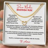 Presente Mãe Conjunto Coração, Mensagem + Caixa + Joia
