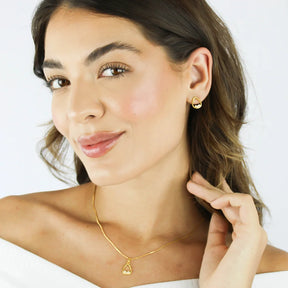 Conjunto Gota Banhado a Ouro 18K