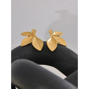 Brinco de Argola Entrelaçada Banhado a Ouro 18k - Joia em Aço Premium