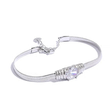 Pulseira Malha Italiana Gold com Ponto de Luz em Zircônia Luxo