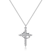 Colar Antiansiedade Pingente Cruz Banhado a Ouro 18K