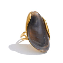 Anel Ajustável em Aço Inoxidável Premium - Banhado a Ouro 18k