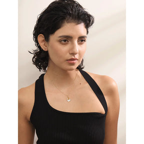 Colar Feminino de Luxo Pingente Gota – Banho Ouro 18k PVD em Aço Inoxidável Premium