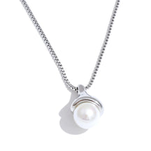 Colar Ponto de Luz com Pérola Solitária Banhado a Ouro 18k - Aço Premium à Prova d'Água