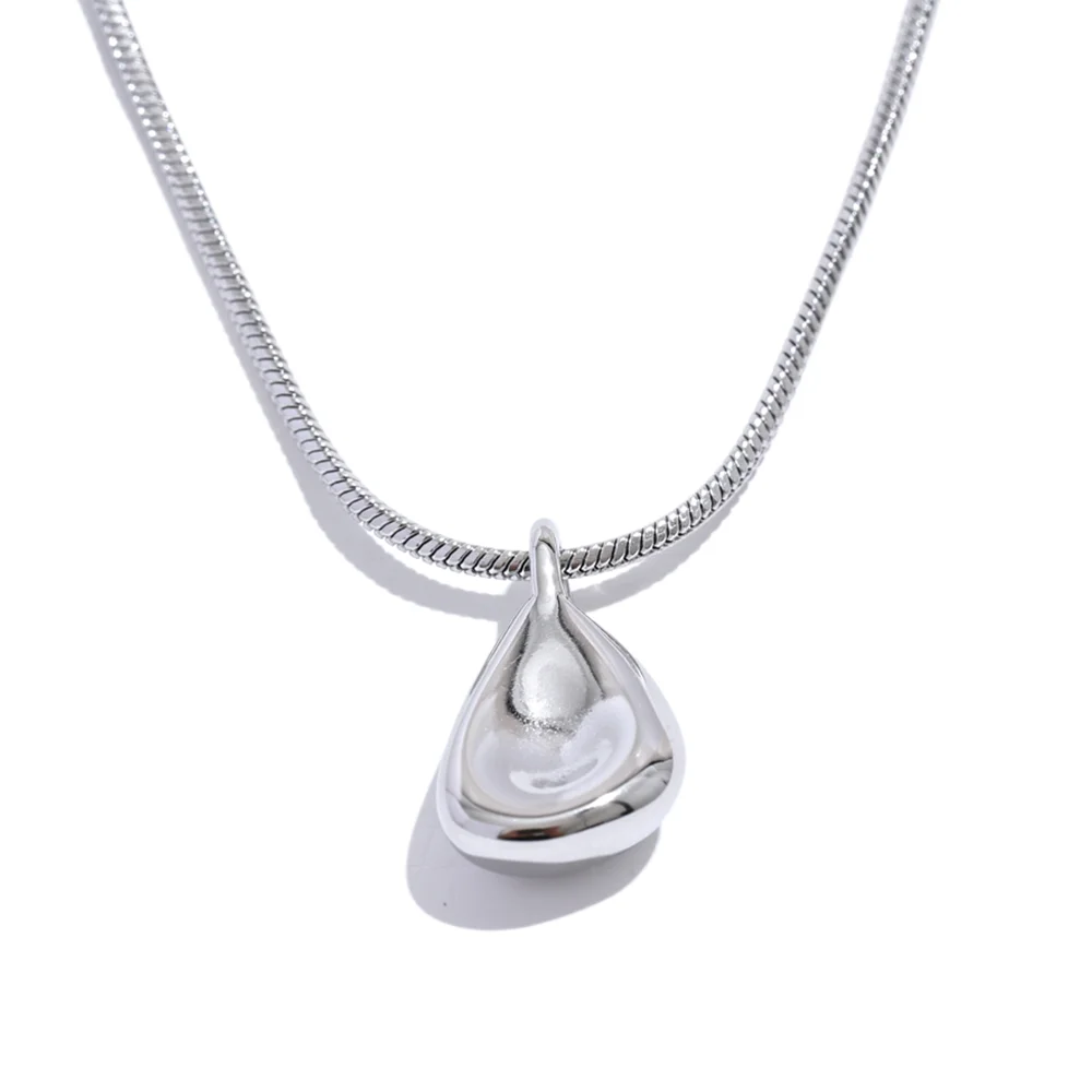 Colar de Corrente com Pingente de Gota Ajustável em Aço Inoxidável Premium - Banhado a Ouro 18k