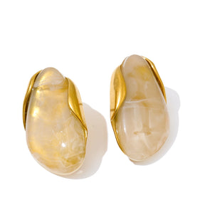 Brinco Feminino Geométrico em Aço Banhado a Ouro 18K – Diversas Cores