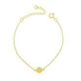 Pulseira de Cruz Banhado a Ouro 18K