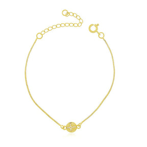 Pulseira de Cruz Banhado a Ouro 18K