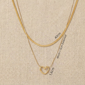 Presente Para Mãe - Colar Coração Banhado a Ouro com Cartão Mensagem